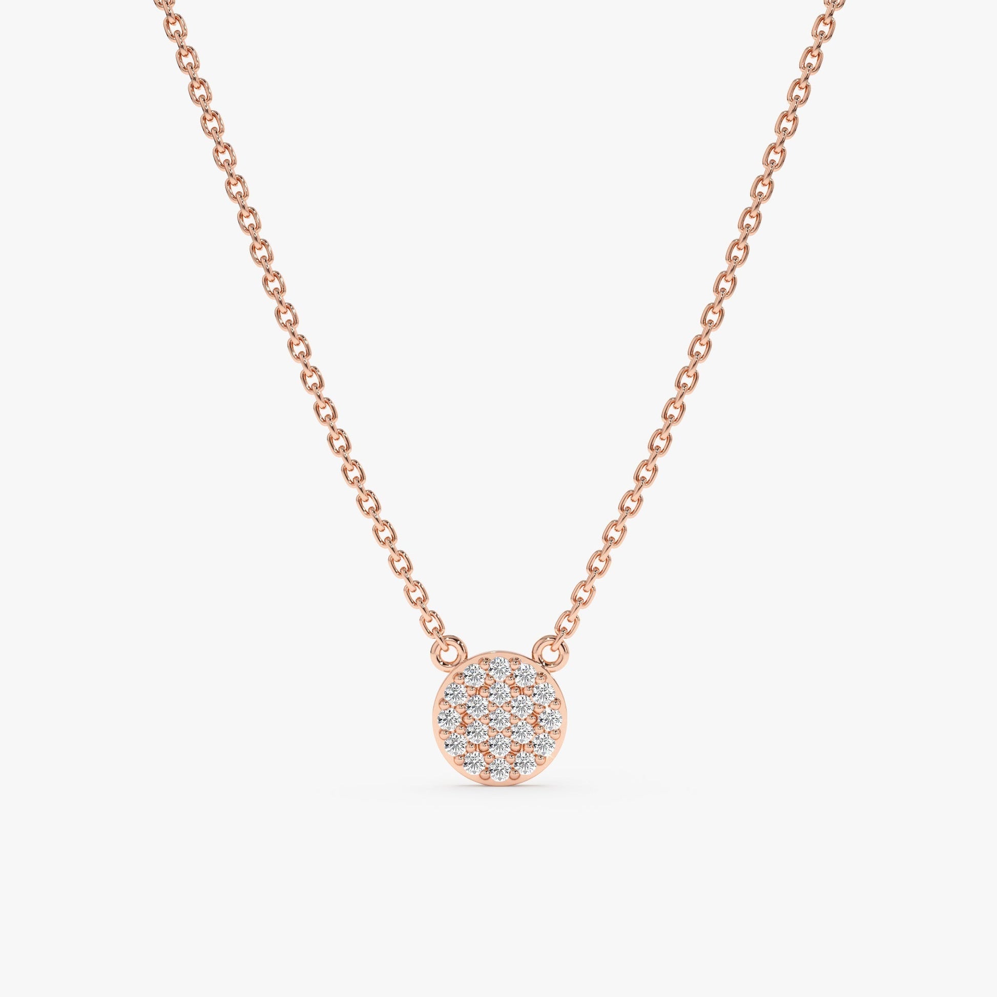1.0 CT Round Bezel Solitaire Lab Grown Diamond Necklace