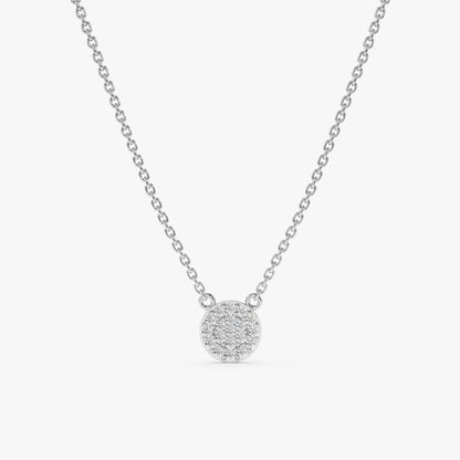 1.0 CT Round Bezel Solitaire Lab Grown Diamond Necklace