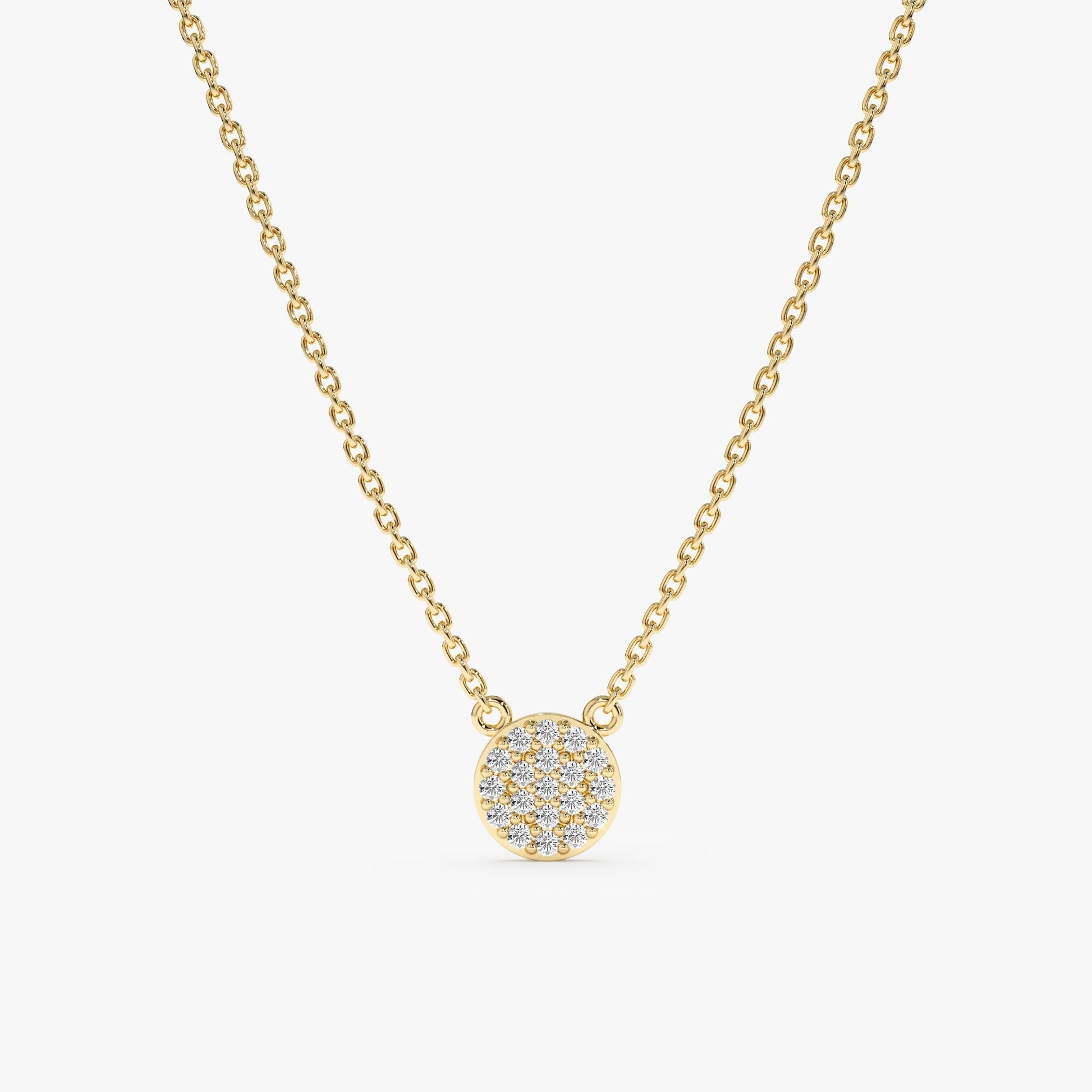 1.0 CT Round Bezel Solitaire Lab Grown Diamond Necklace