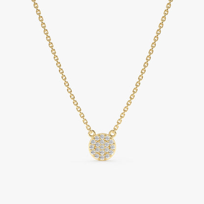 1.0 CT Round Bezel Solitaire Lab Grown Diamond Necklace