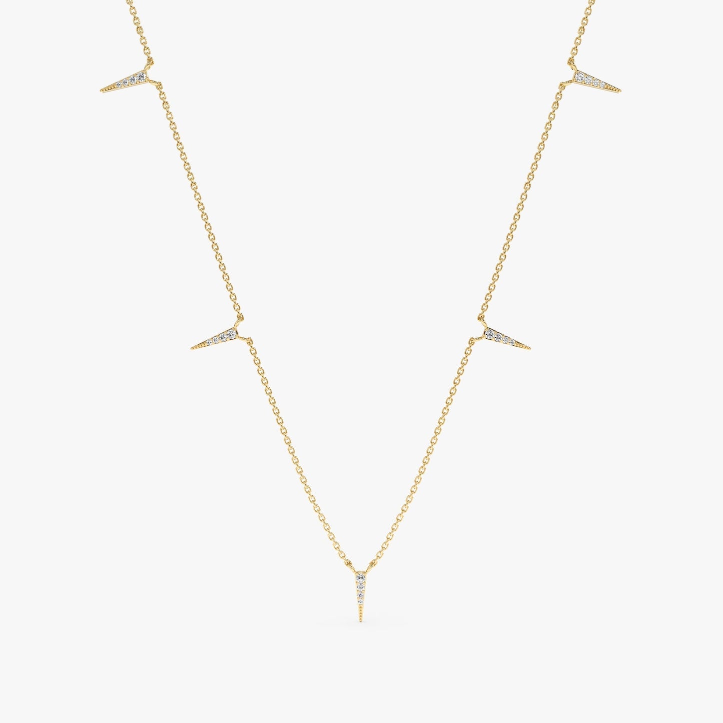 1.0 CT Round Bezel Solitaire Lab Grown Diamond Necklace