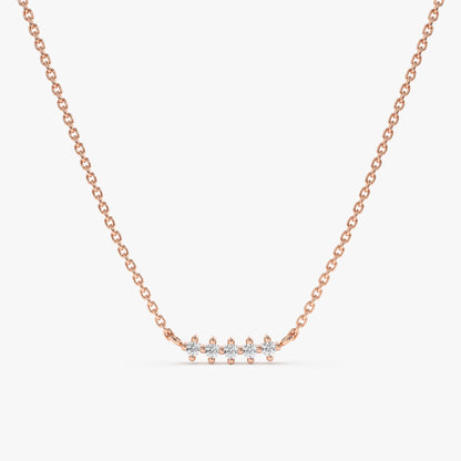 1.0 CT Round Bezel Solitaire Lab Grown Diamond Necklace