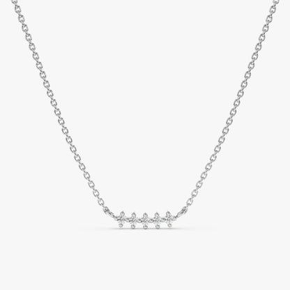 1.0 CT Round Bezel Solitaire Lab Grown Diamond Necklace
