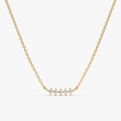 1.0 CT Round Bezel Solitaire Lab Grown Diamond Necklace
