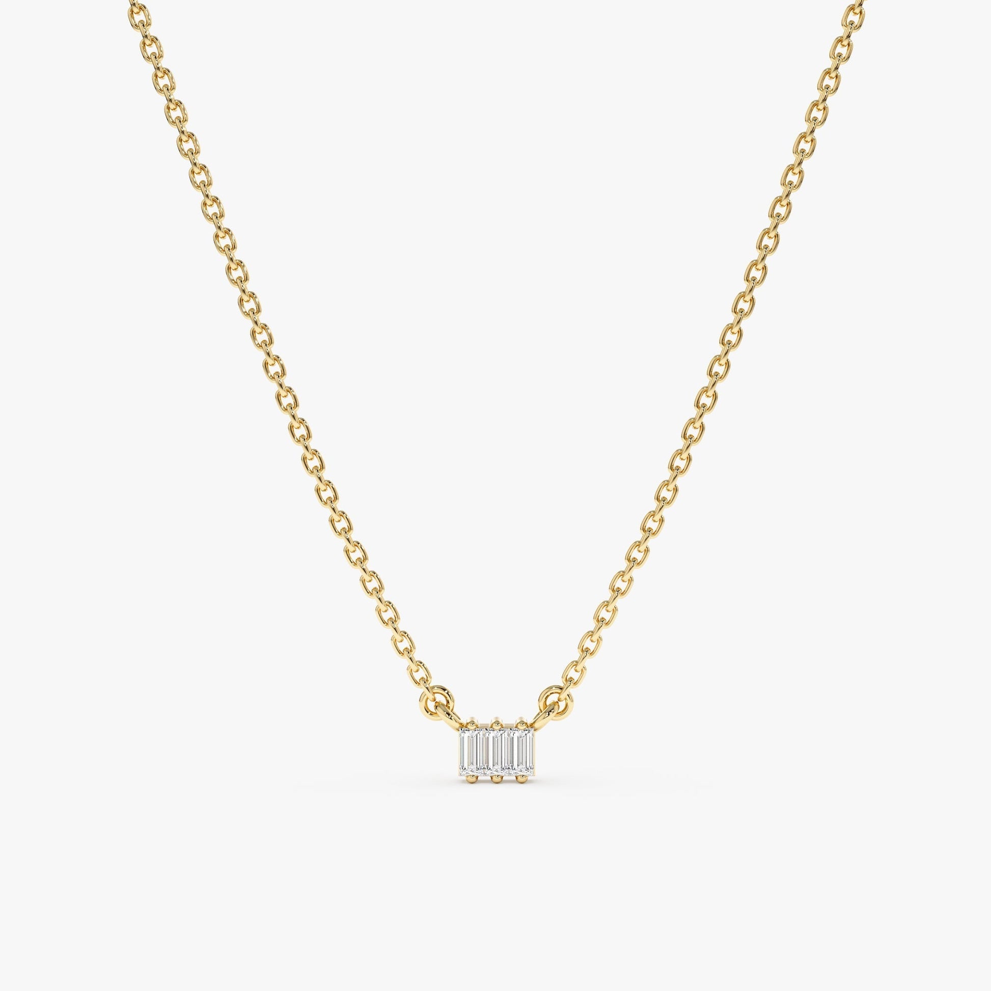 1.0 CT Round Bezel Solitaire Lab Grown Diamond Necklace