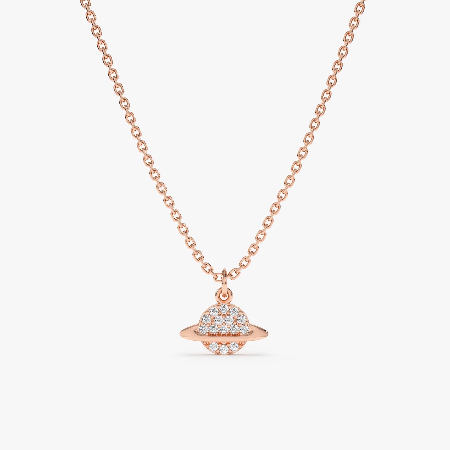 1.0 CT Round Bezel Solitaire Lab Grown Diamond Necklace