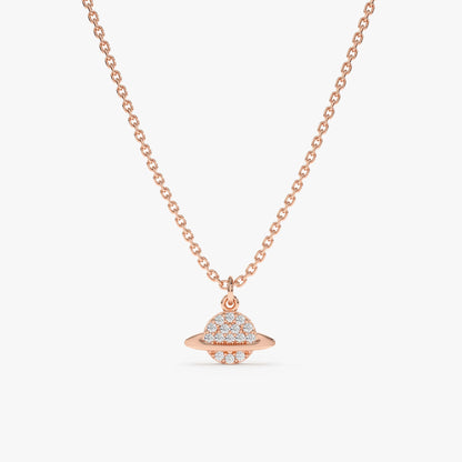 1.0 CT Round Bezel Solitaire Lab Grown Diamond Necklace