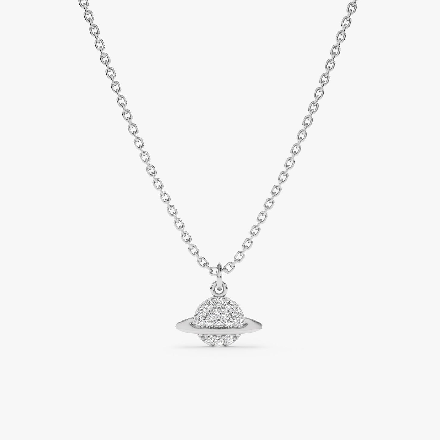 1.0 CT Round Bezel Solitaire Lab Grown Diamond Necklace