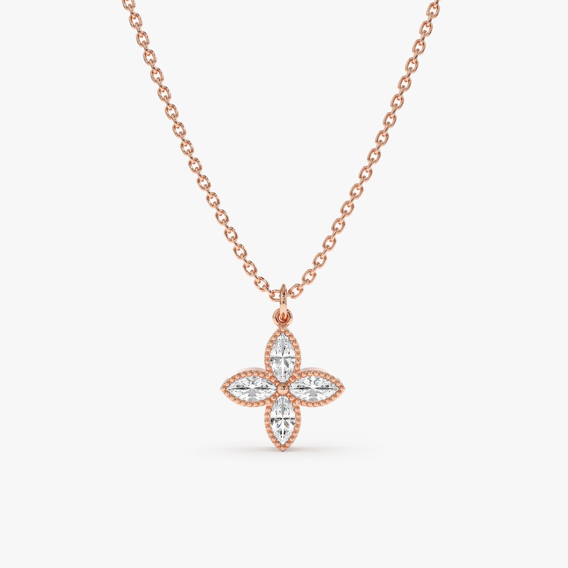1.0 CT Round Bezel Solitaire Lab Grown Diamond Necklace