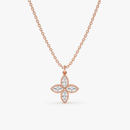 1.0 CT Round Bezel Solitaire Lab Grown Diamond Necklace