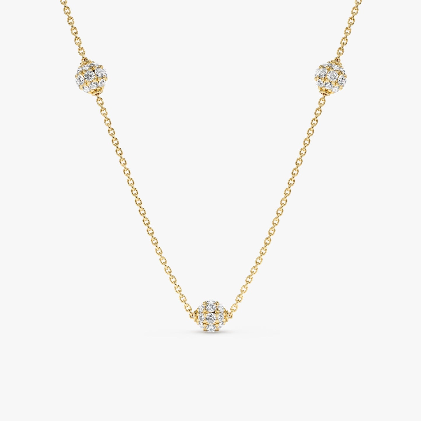 1.0 CT Round Bezel Solitaire Lab Grown Diamond Necklace