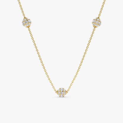 1.0 CT Round Bezel Solitaire Lab Grown Diamond Necklace