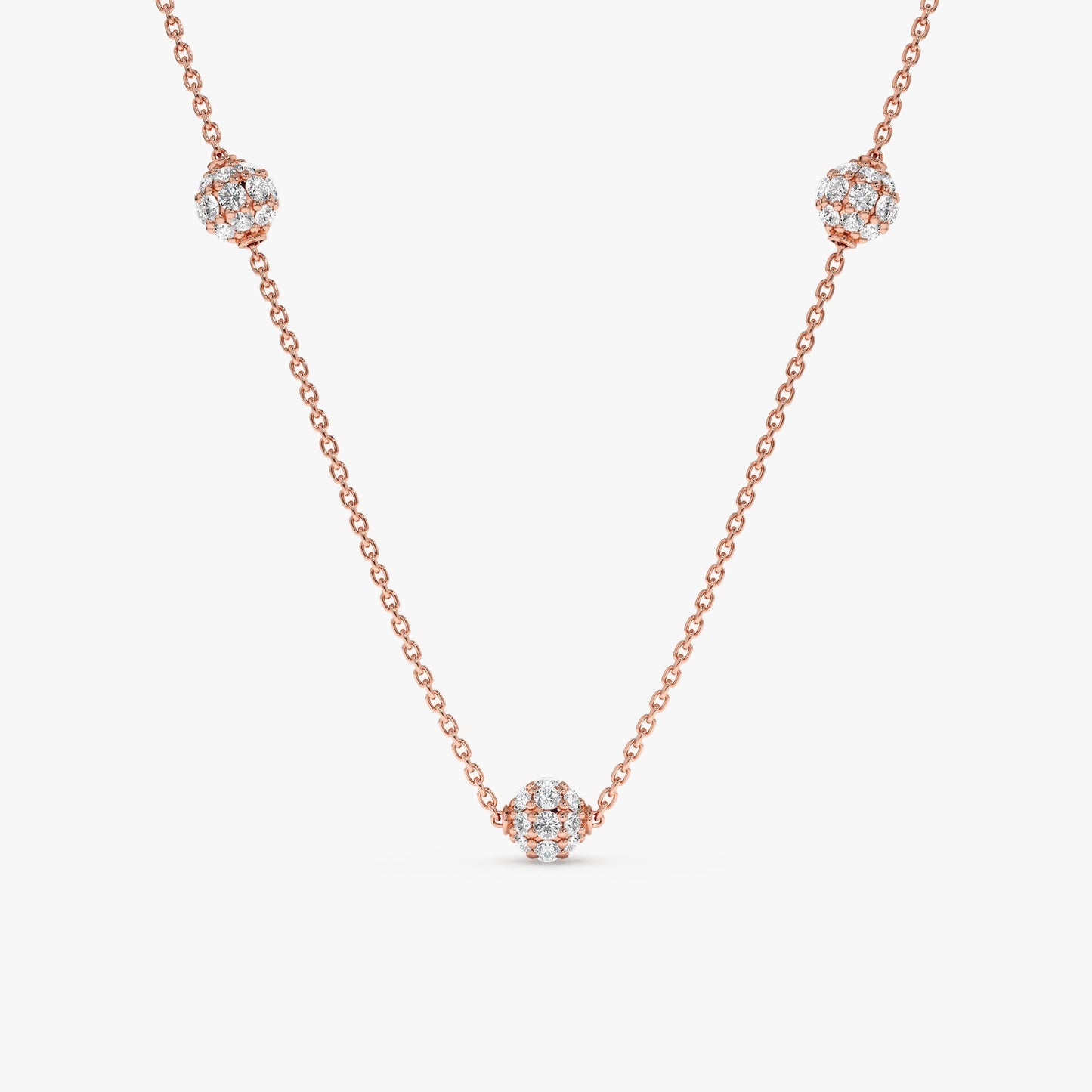 1.0 CT Round Bezel Solitaire Lab Grown Diamond Necklace