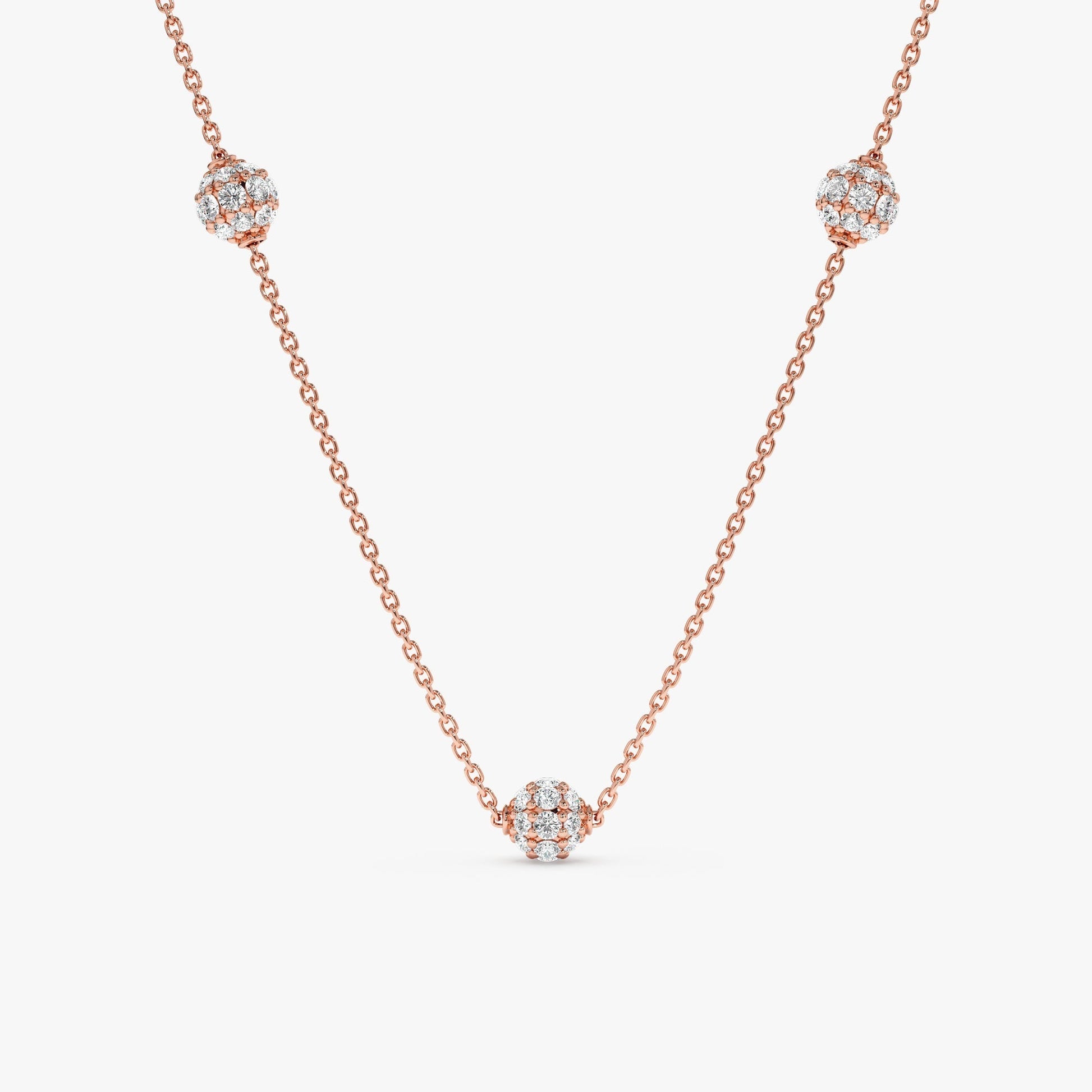 1.0 CT Round Bezel Solitaire Lab Grown Diamond Necklace