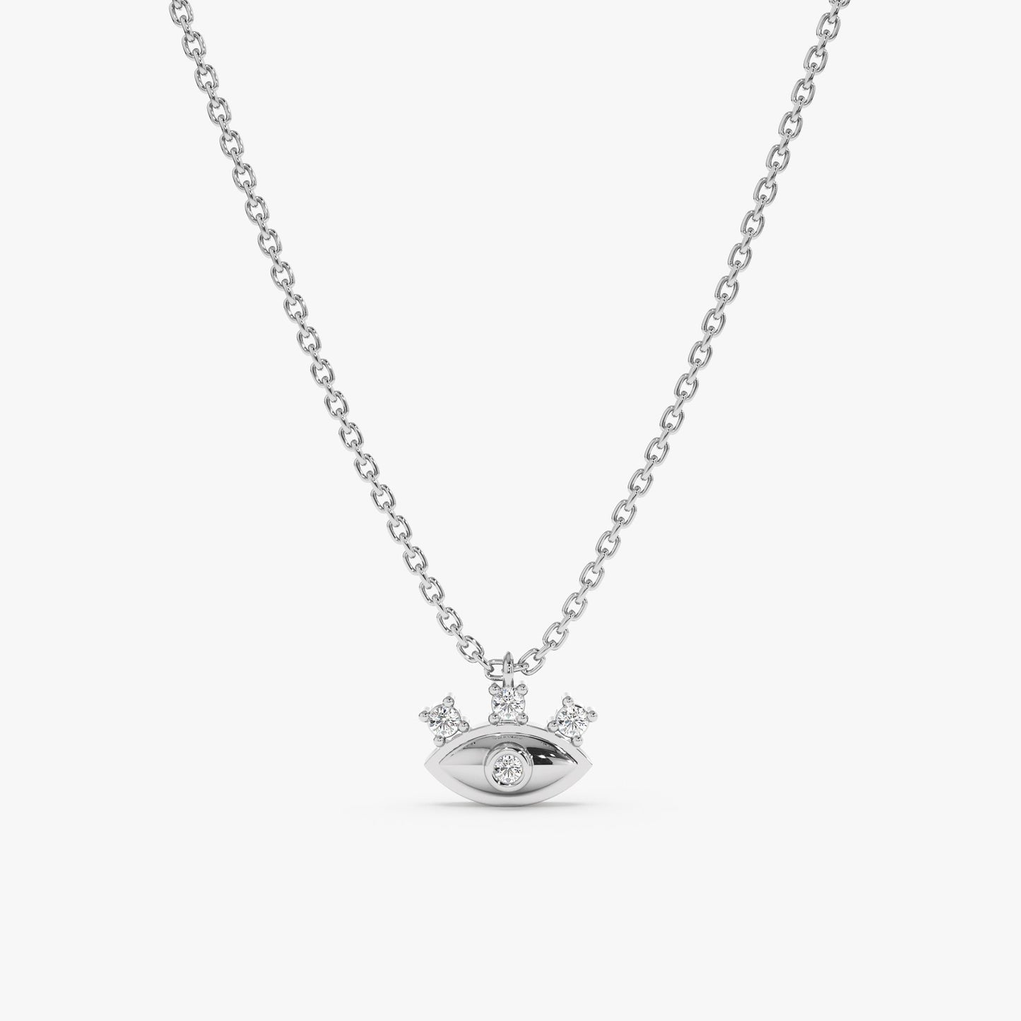 1.0 CT Round Bezel Solitaire Lab Grown Diamond Necklace