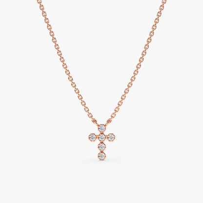 1.0 CT Round Bezel Solitaire Lab Grown Diamond Necklace