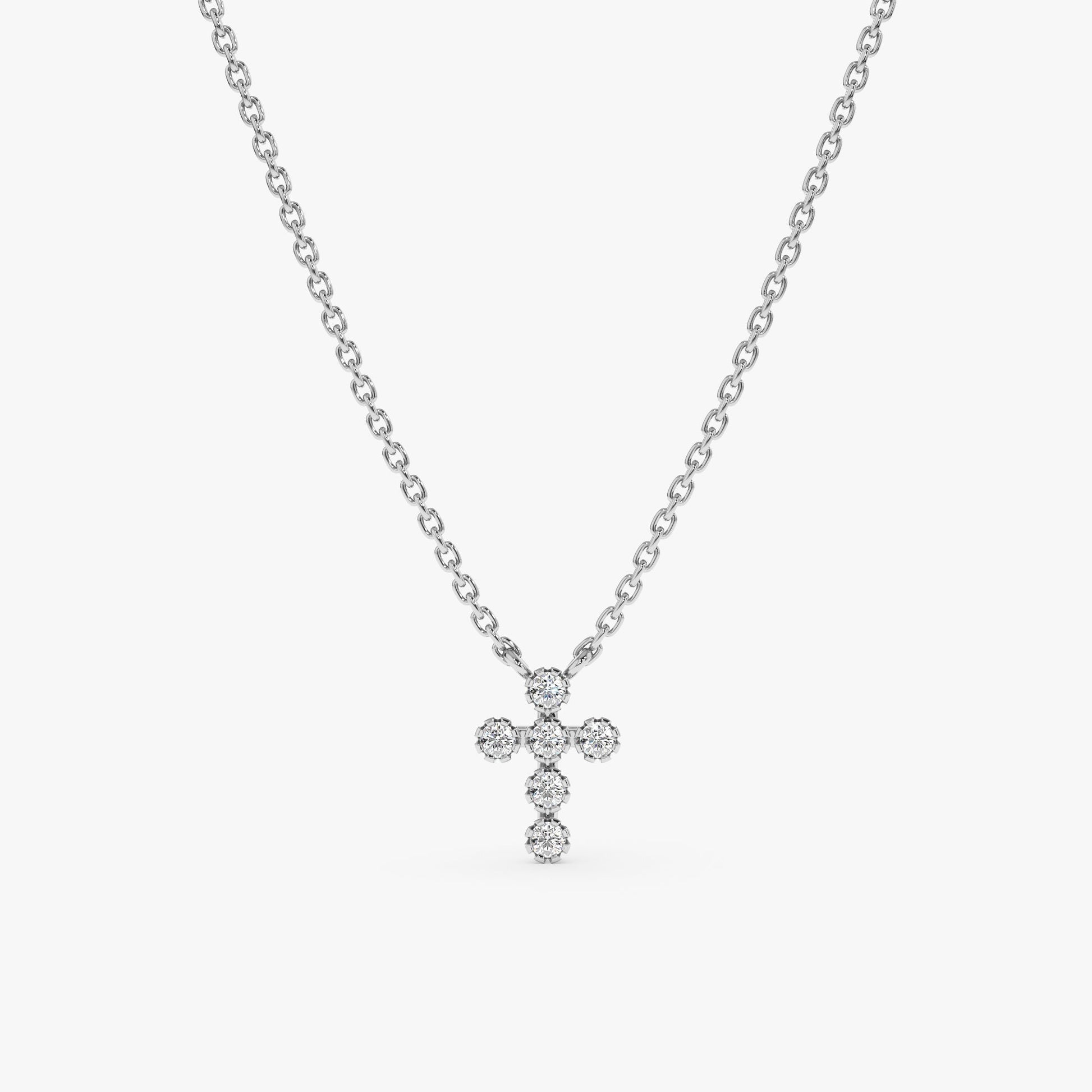 1.0 CT Round Bezel Solitaire Lab Grown Diamond Necklace
