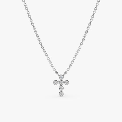 1.0 CT Round Bezel Solitaire Lab Grown Diamond Necklace