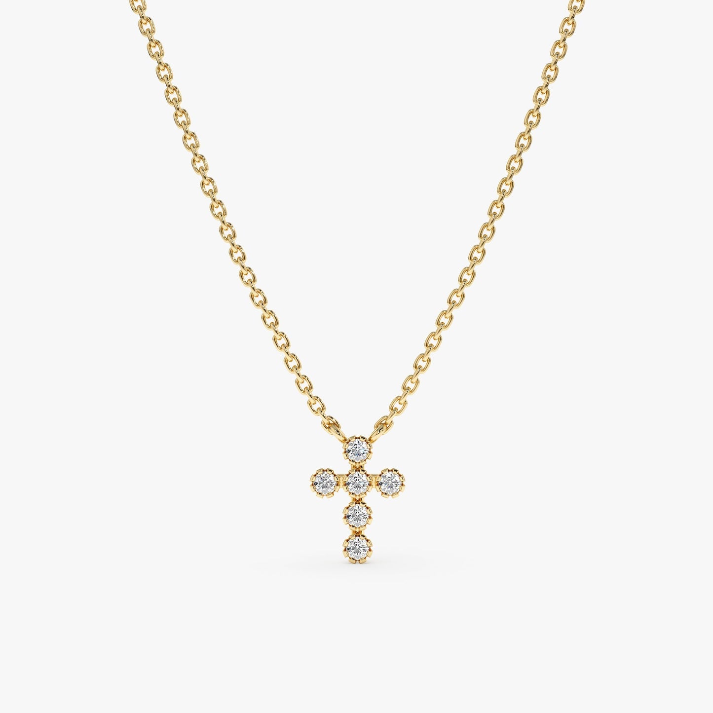 1.0 CT Round Bezel Solitaire Lab Grown Diamond Necklace