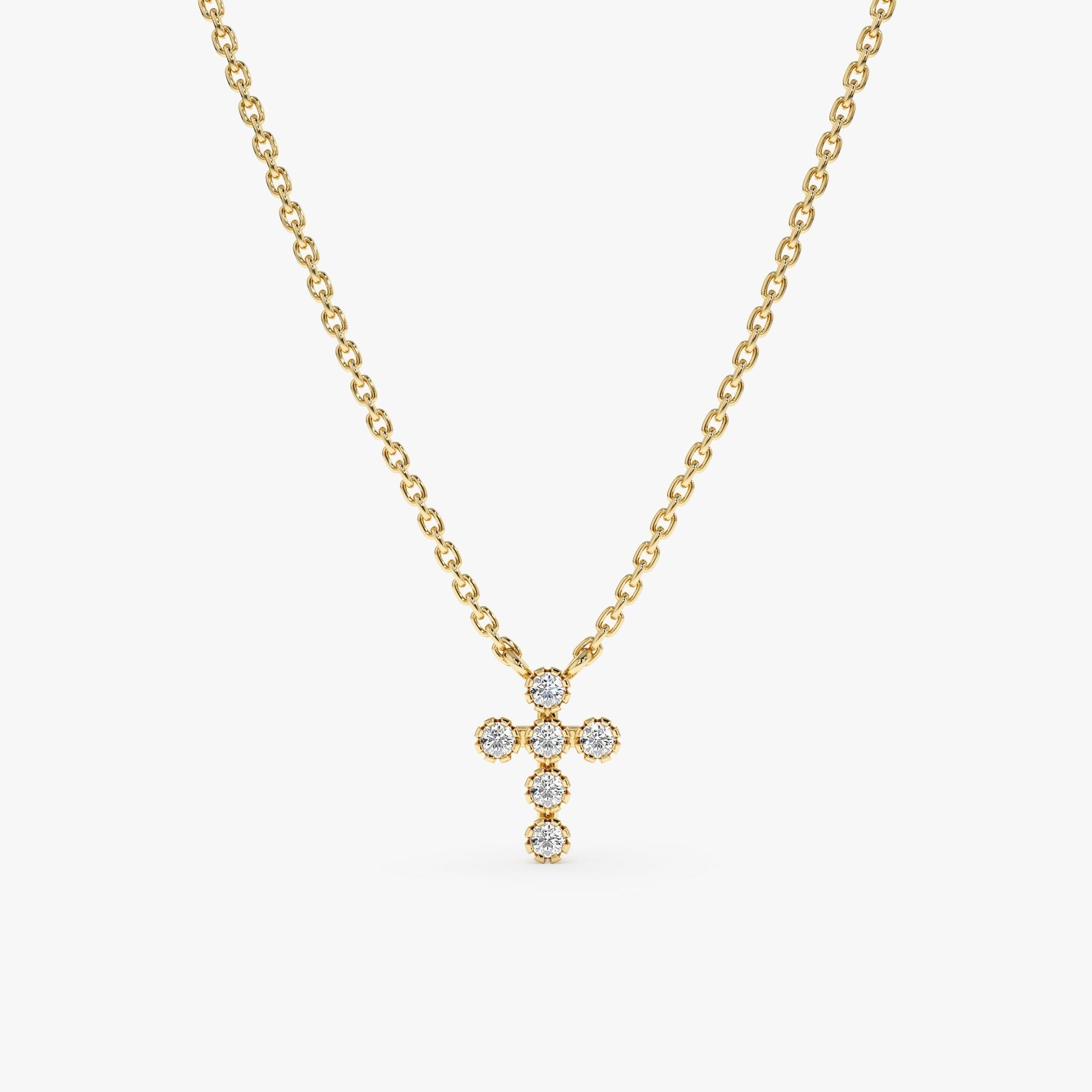1.0 CT Round Bezel Solitaire Lab Grown Diamond Necklace