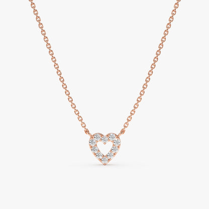 1.0 CT Round Bezel Solitaire Lab Grown Diamond Necklace