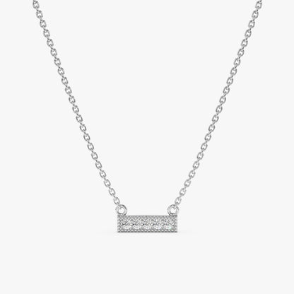 1.0 CT Round Bezel Solitaire Lab Grown Diamond Necklace