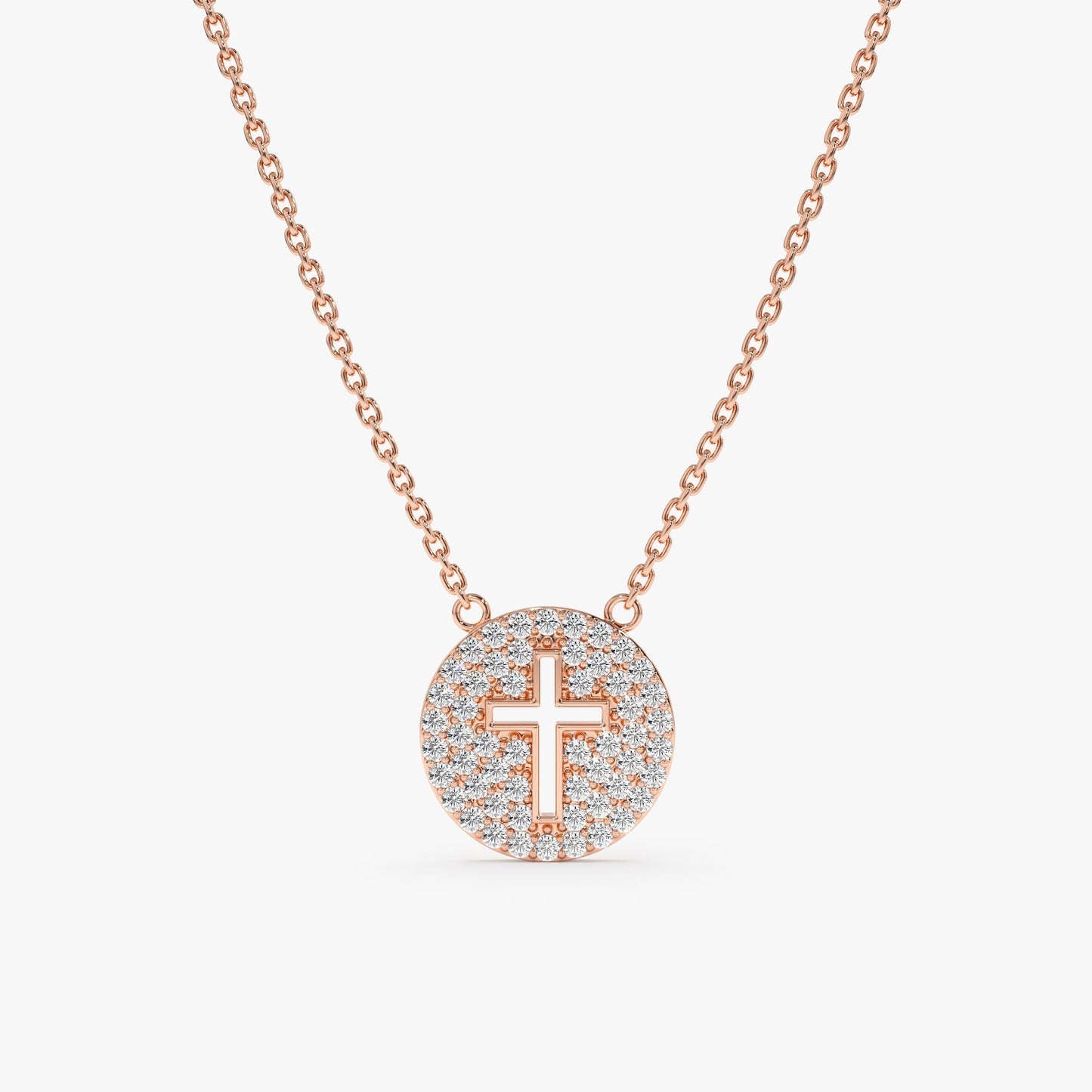 1.0 CT Round Bezel Solitaire Lab Grown Diamond Necklace