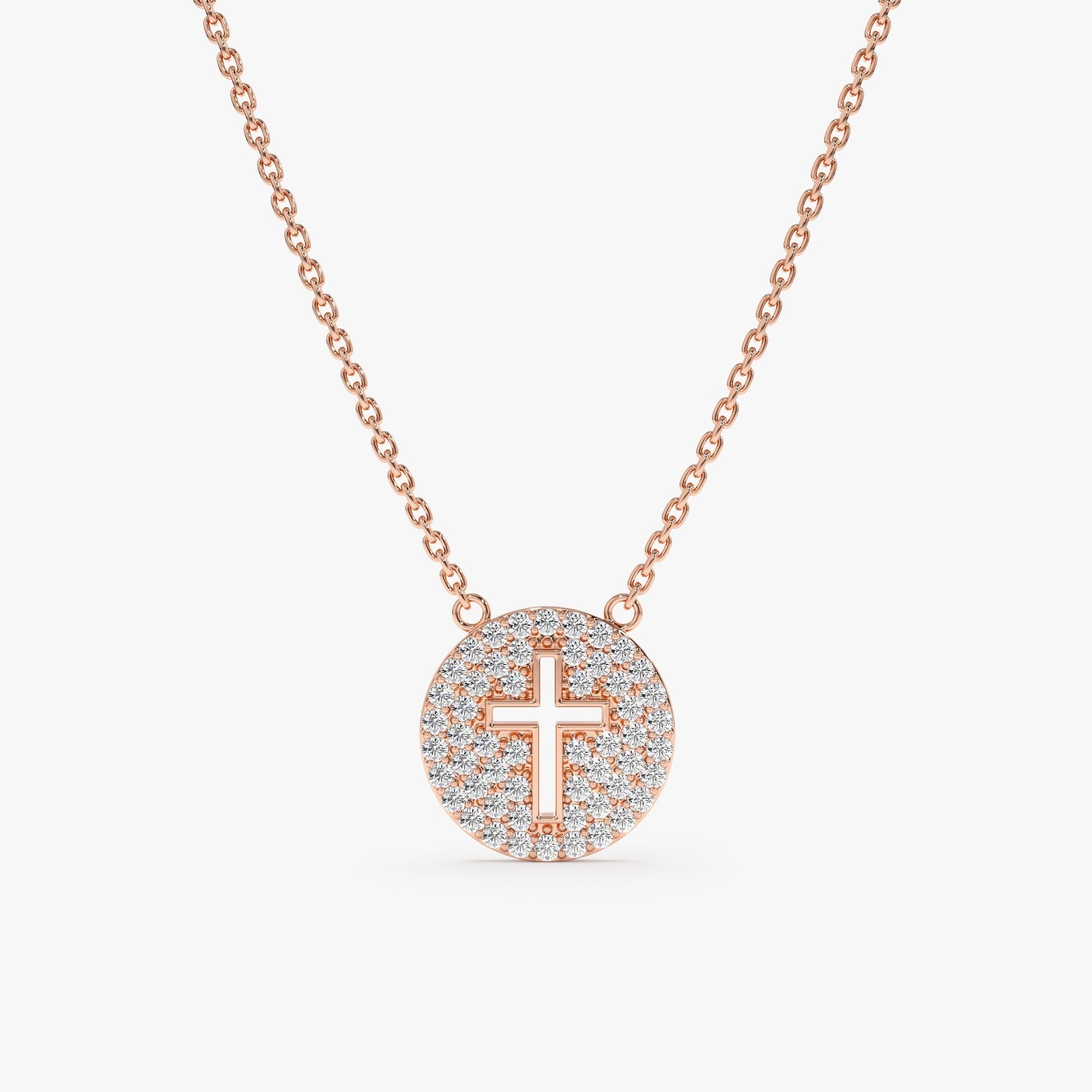 1.0 CT Round Bezel Solitaire Lab Grown Diamond Necklace