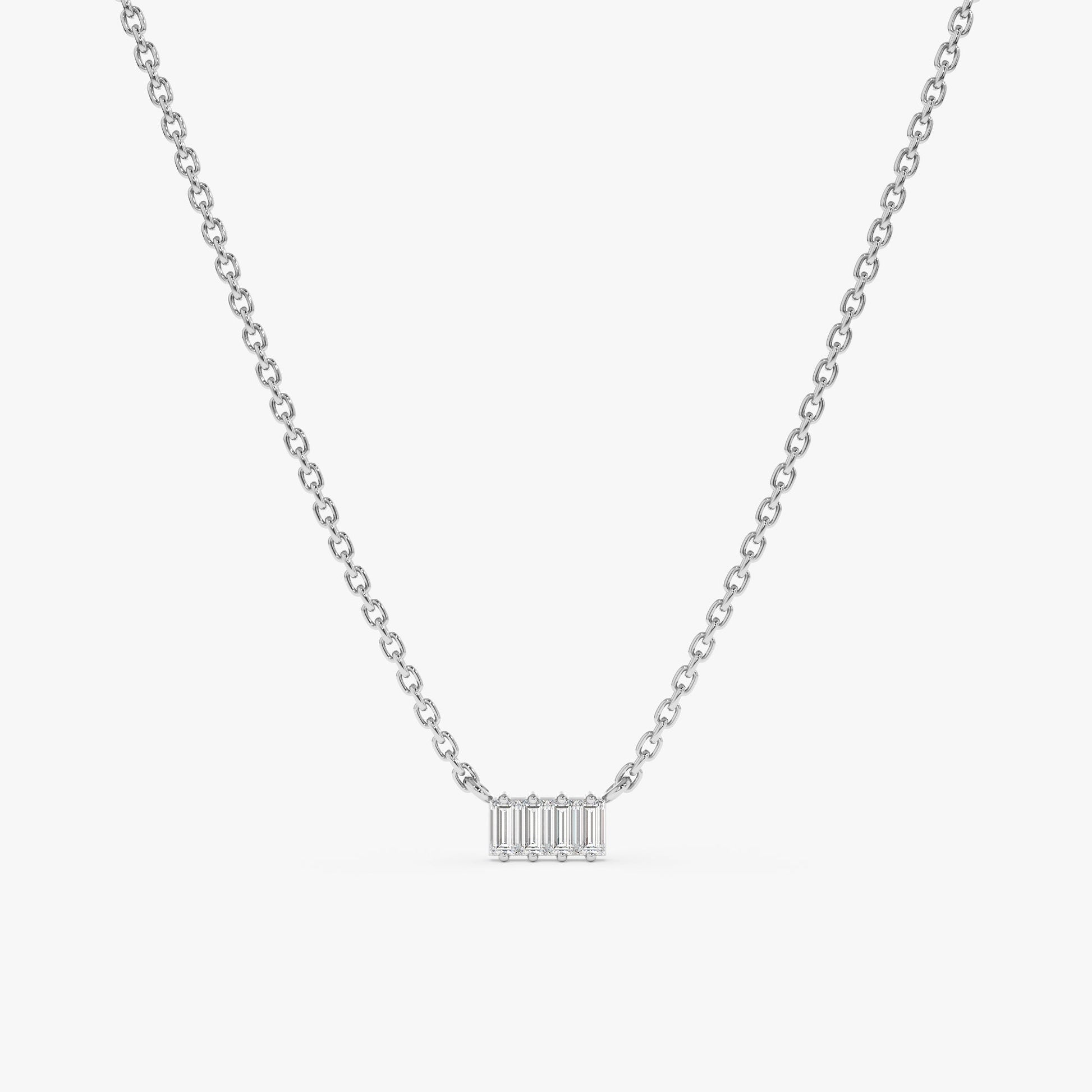 1.0 CT Round Bezel Solitaire Lab Grown Diamond Necklace