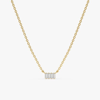 1.0 CT Round Bezel Solitaire Lab Grown Diamond Necklace