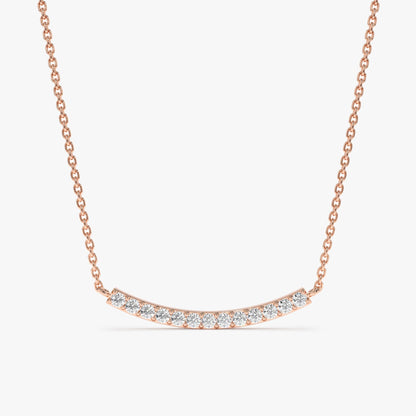 1.0 CT Round Bezel Solitaire Lab Grown Diamond Necklace