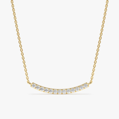 1.0 CT Round Bezel Solitaire Lab Grown Diamond Necklace