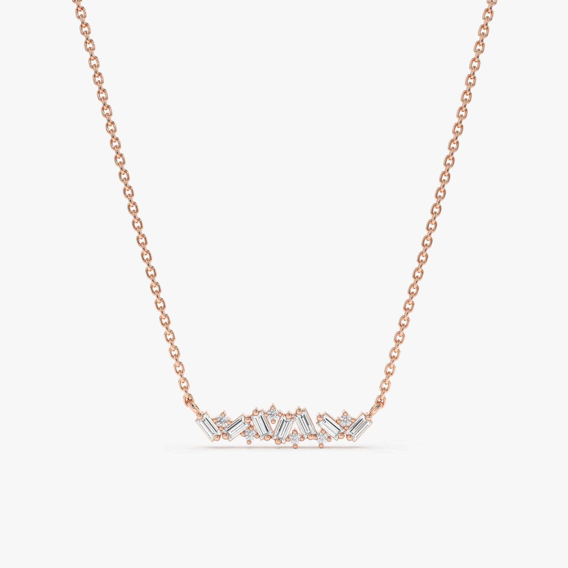 1.0 CT Round Bezel Solitaire Lab Grown Diamond Necklace