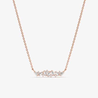 1.0 CT Round Bezel Solitaire Lab Grown Diamond Necklace