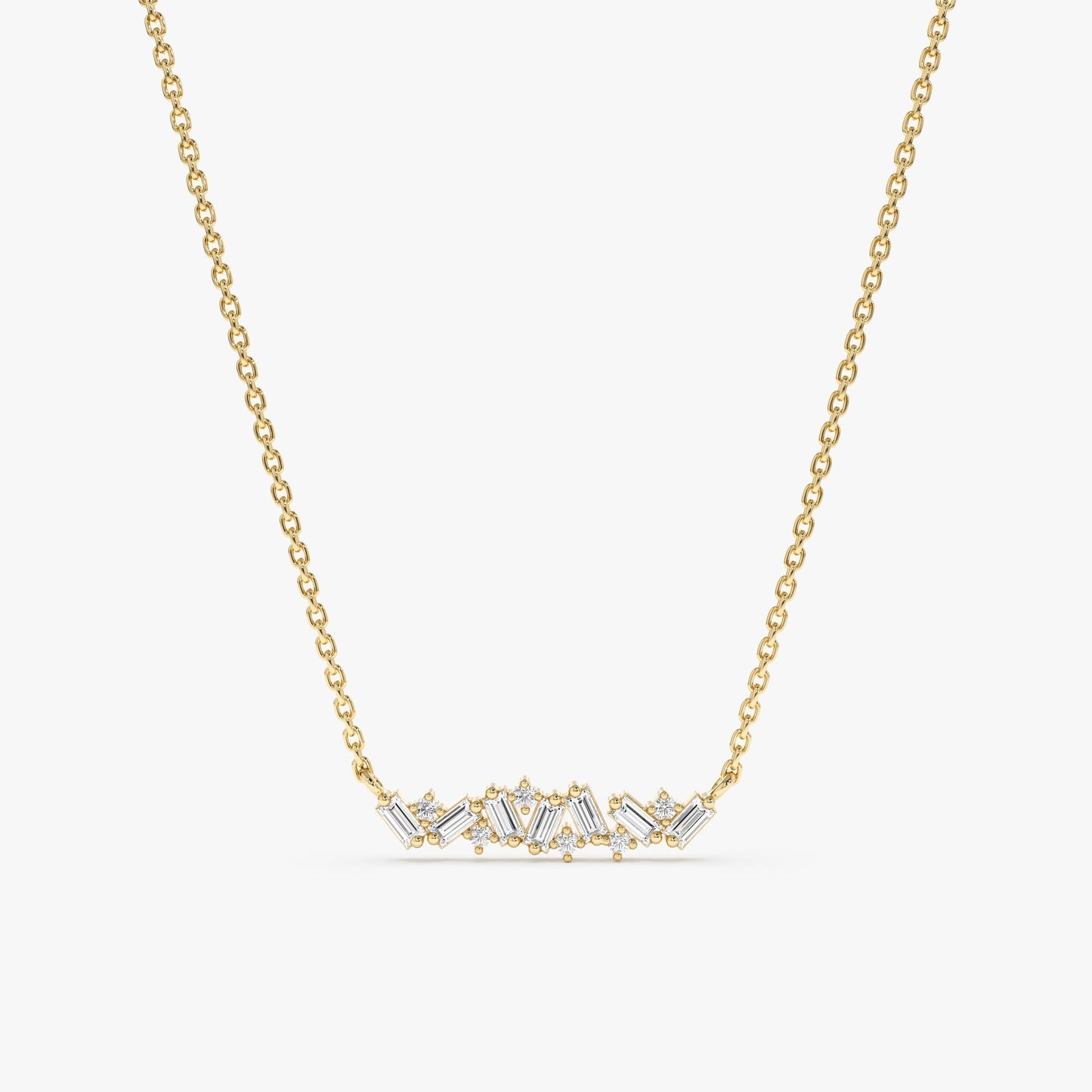 1.0 CT Round Bezel Solitaire Lab Grown Diamond Necklace