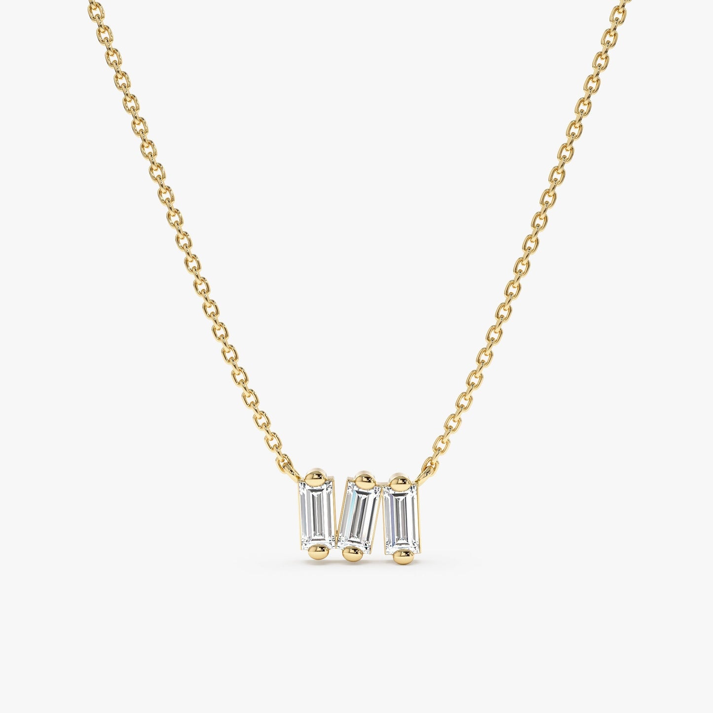 1.0 CT Round Bezel Solitaire Lab Grown Diamond Necklace