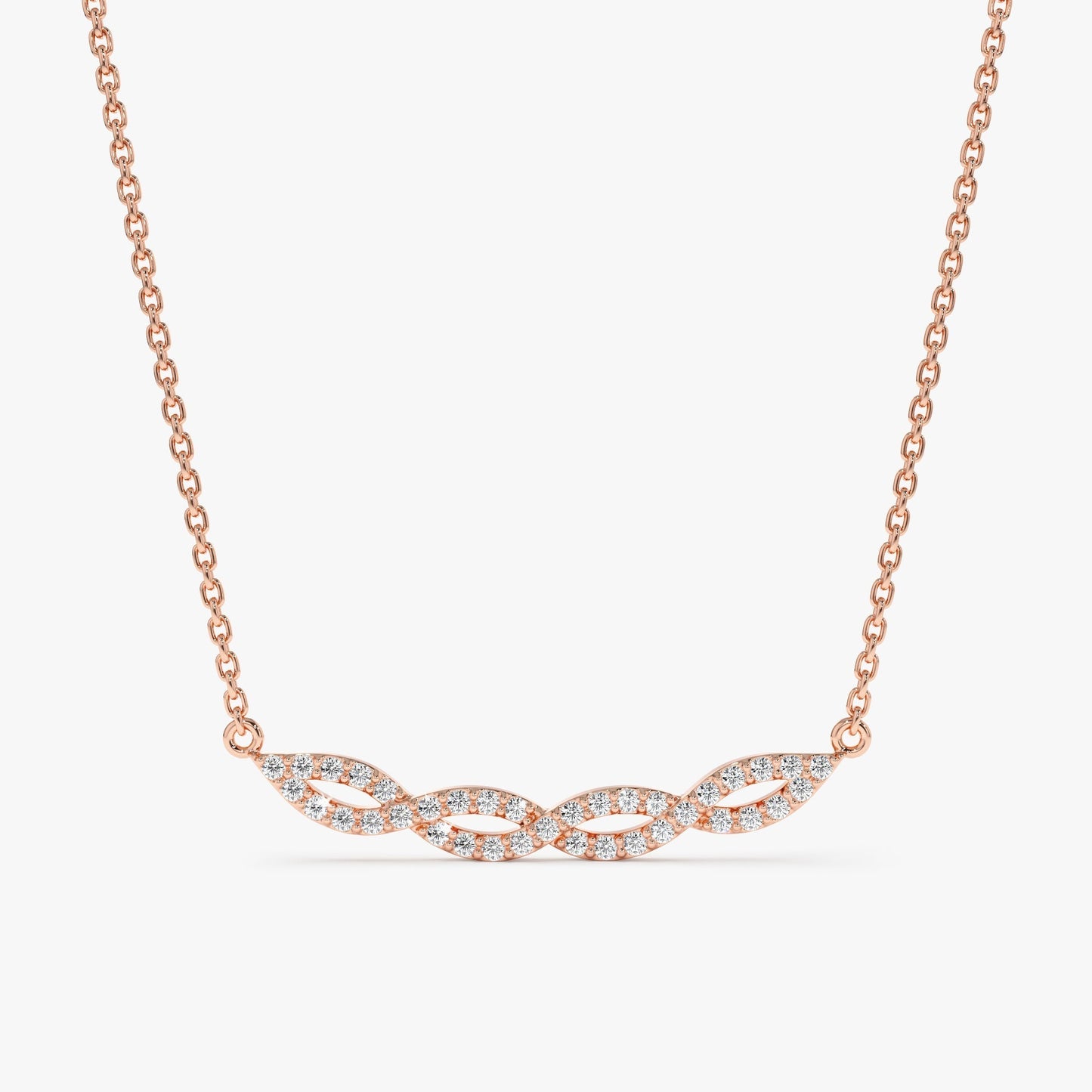 1.0 CT Round Bezel Solitaire Lab Grown Diamond Necklace