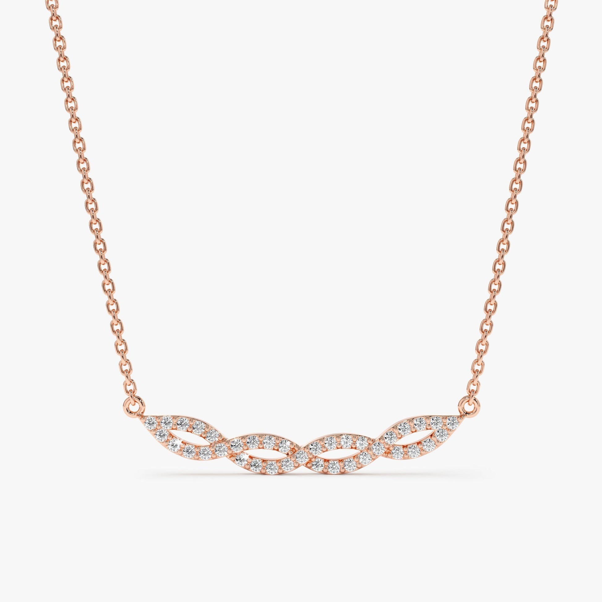 1.0 CT Round Bezel Solitaire Lab Grown Diamond Necklace