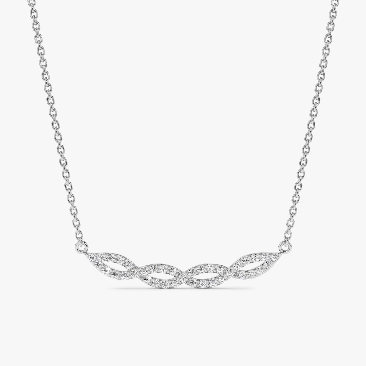 1.0 CT Round Bezel Solitaire Lab Grown Diamond Necklace