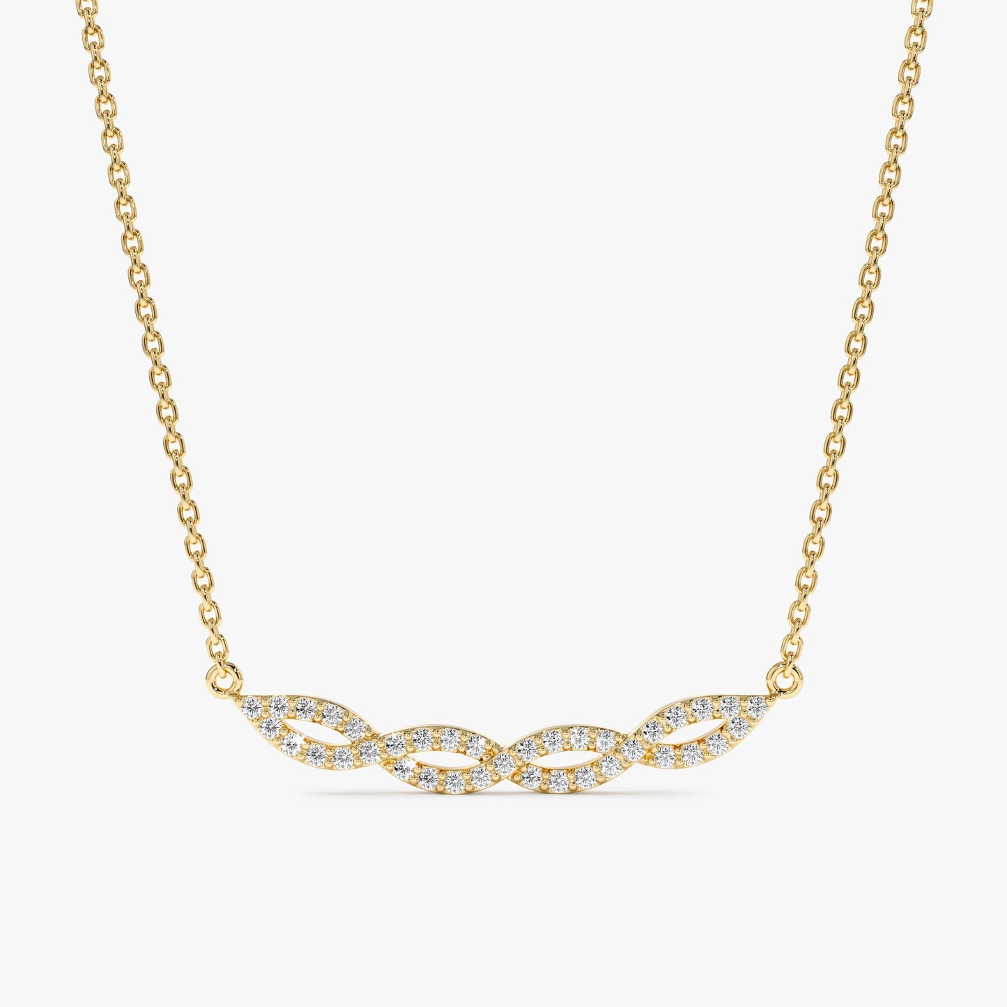 1.0 CT Round Bezel Solitaire Lab Grown Diamond Necklace