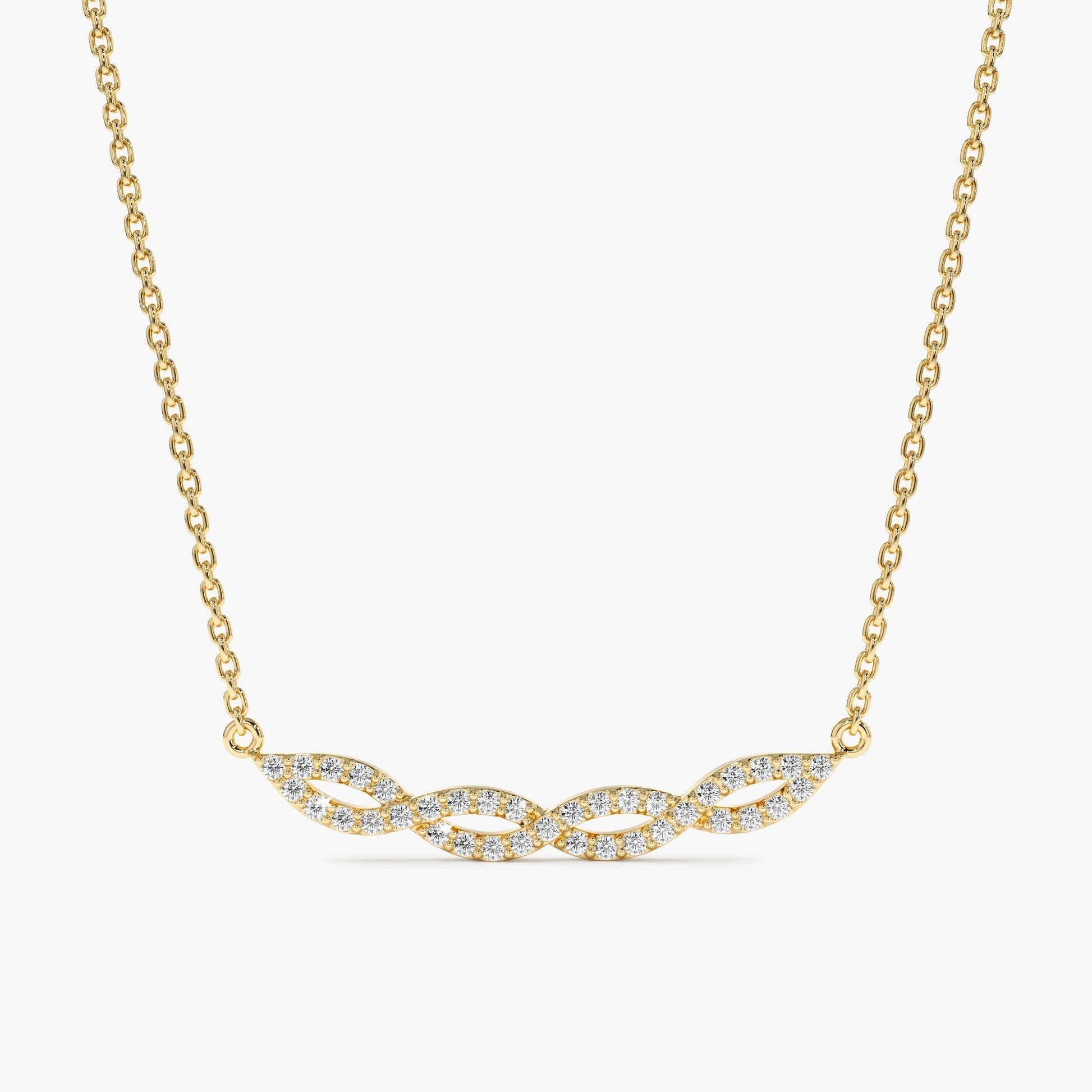 1.0 CT Round Bezel Solitaire Lab Grown Diamond Necklace