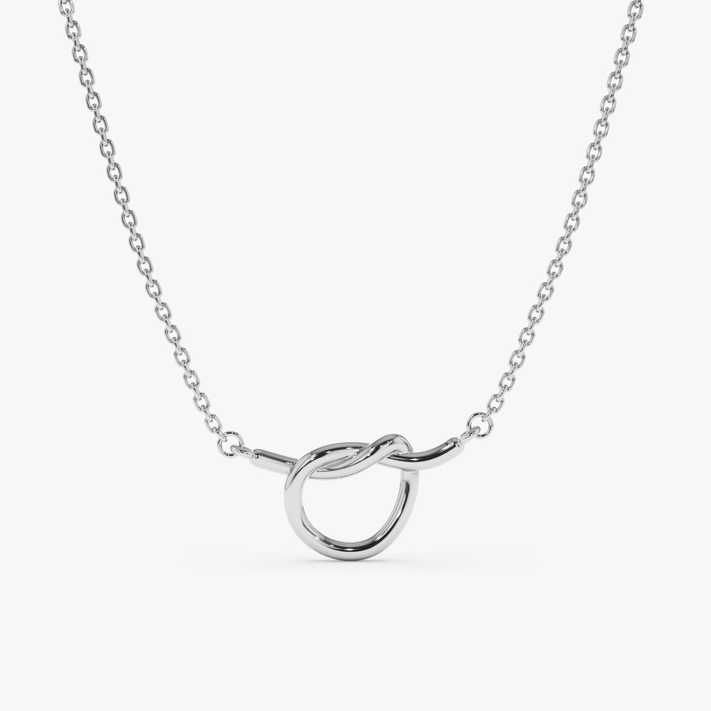 1.0 CT Round Bezel Solitaire Lab Grown Diamond Necklace