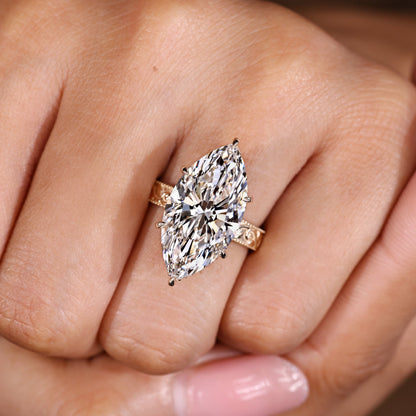 Cushion Hidden Halo Lab Grown Diamond Engagement Ring