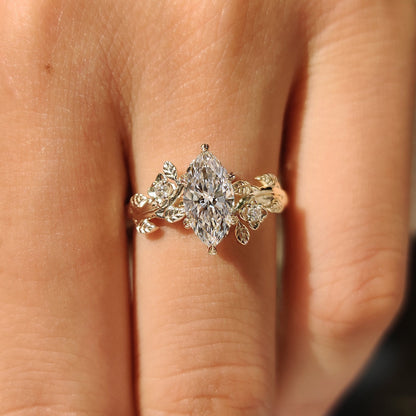 Cushion Hidden Halo Lab Grown Diamond Engagement Ring