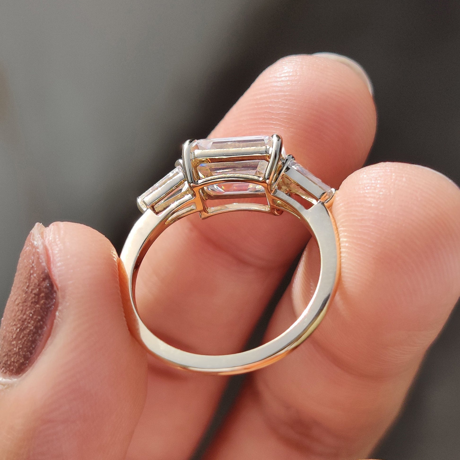 Cushion Hidden Halo Lab Grown Diamond Engagement Ring