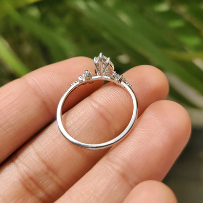Cushion Hidden Halo Lab Grown Diamond Engagement Ring