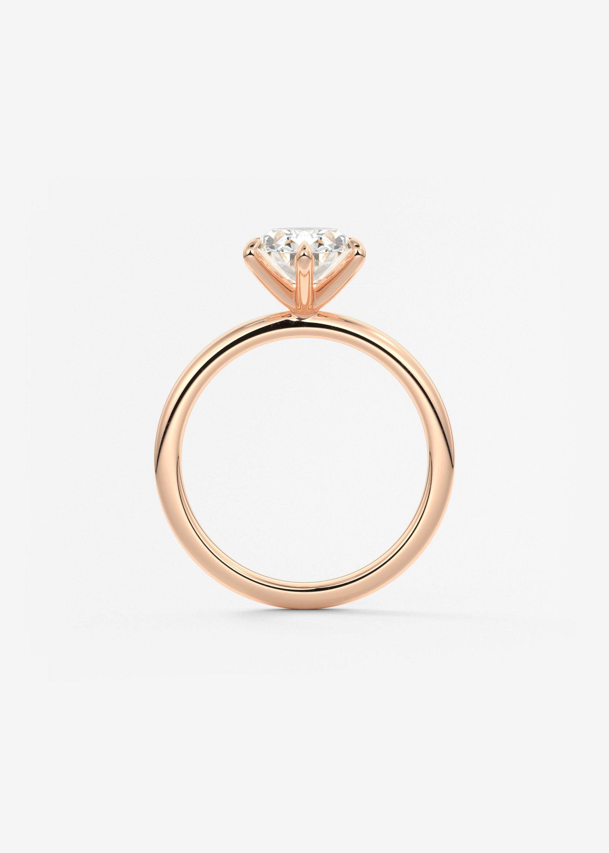 Oval Solitaire With Raised Basket Gallery Lab Grown Diamond Engagement Ring