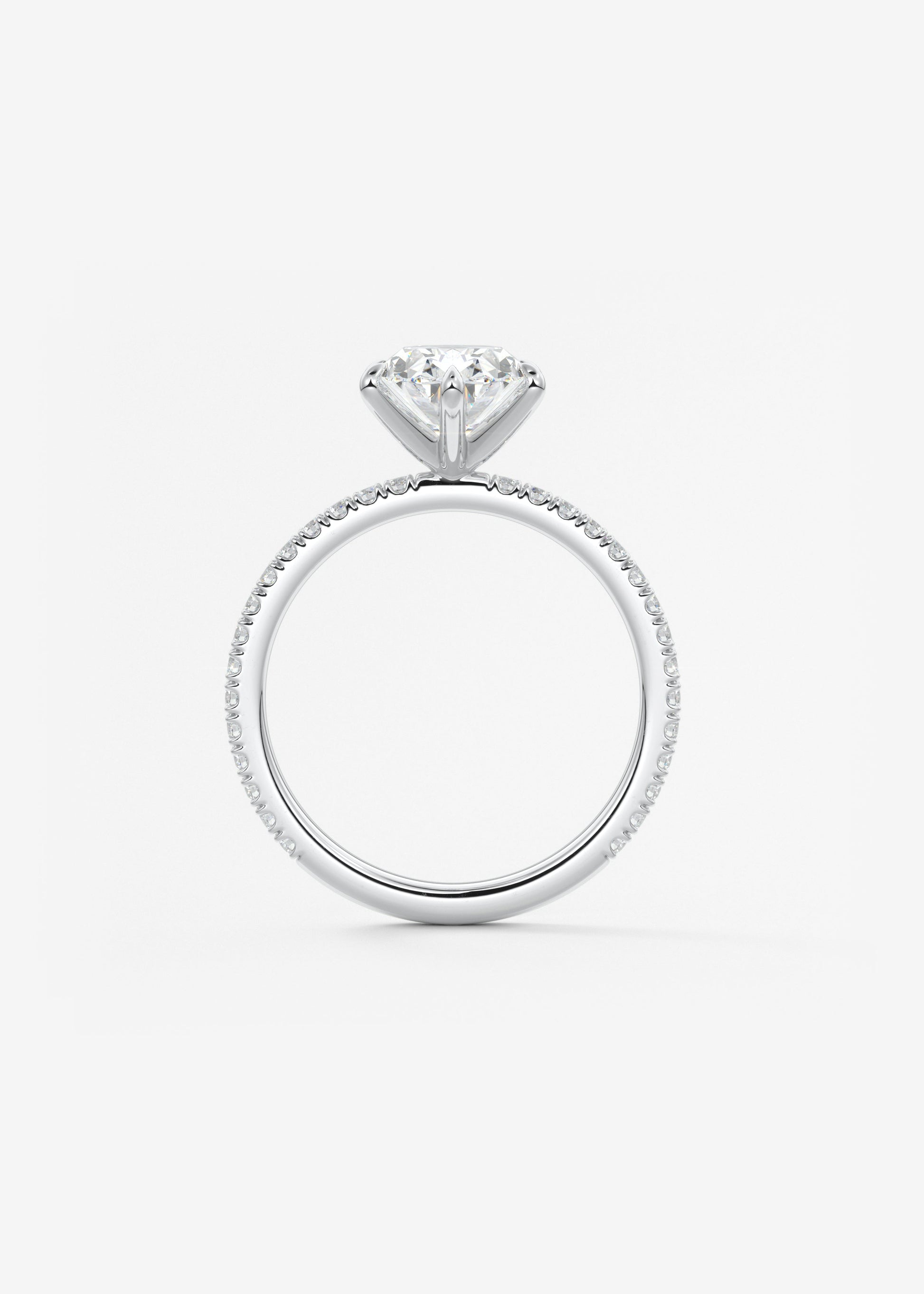 Oval Solitaire With Raised Basket Gallery Lab Grown Diamond Engagement Ring