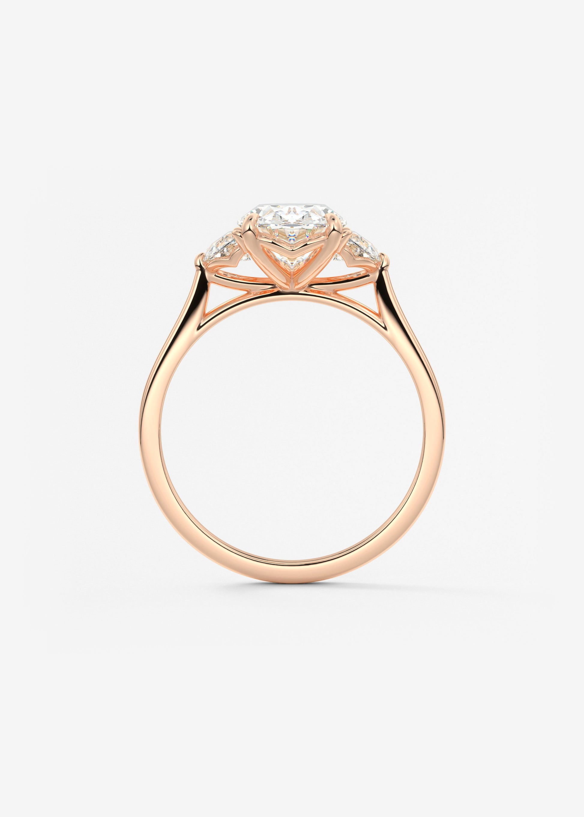 Oval Solitaire With Raised Basket Gallery Lab Grown Diamond Engagement Ring