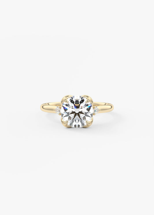 Oval Solitaire With Raised Basket Gallery Lab Grown Diamond Engagement Ring